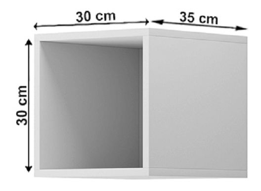 Uzavretá polička Svaren ER 30 (biela)