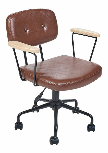 Kancelárska stolička Asta (hnedá)