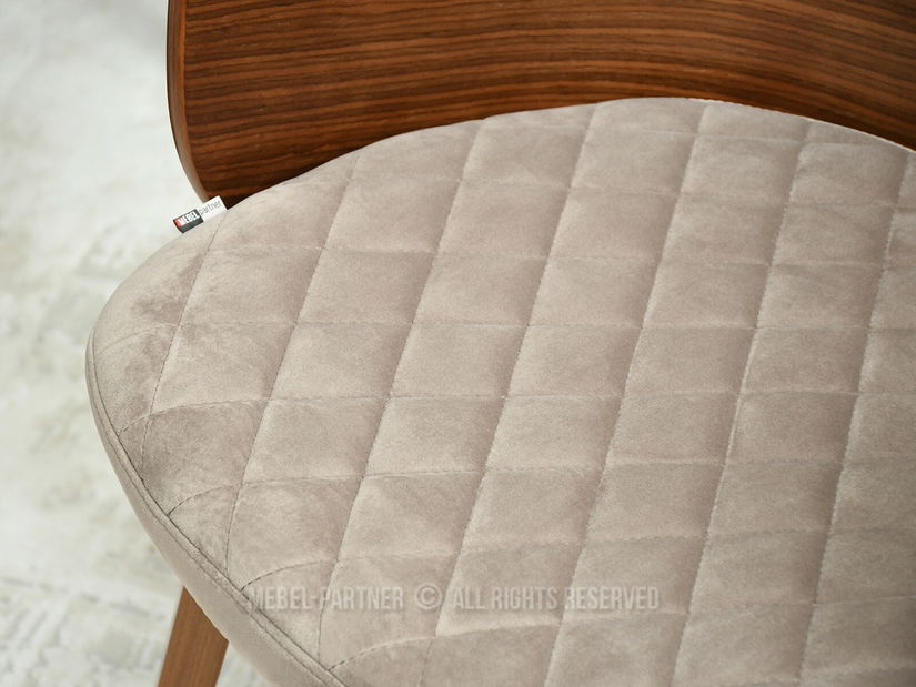 Stolica Aimee K (bež + orah)