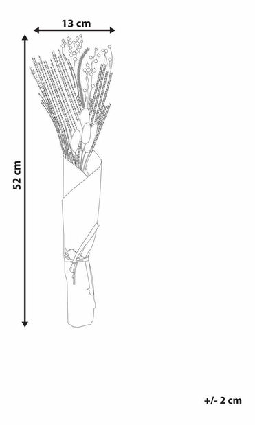 Kytica sušených kvetov Coco (prírodná)