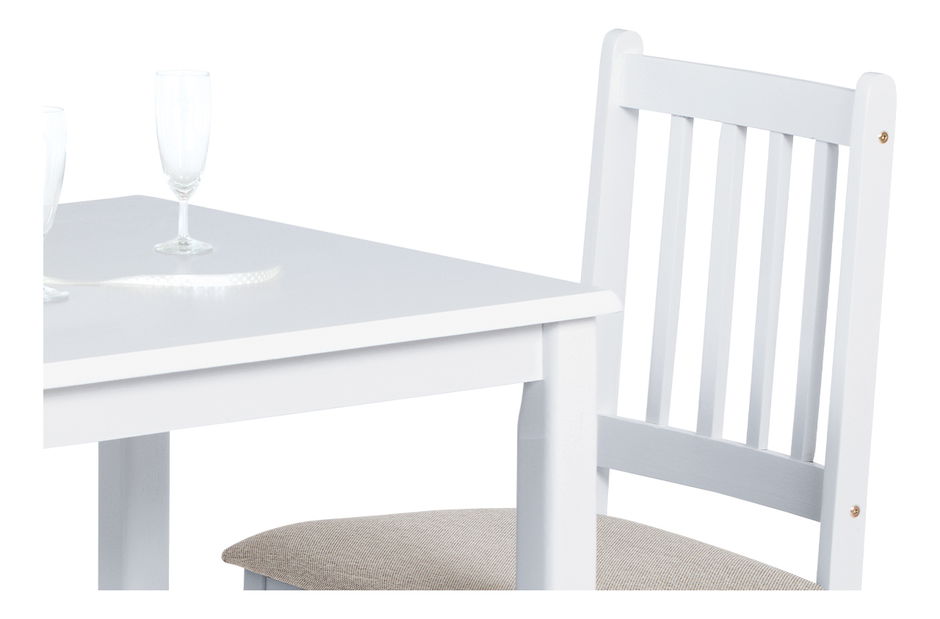 Jedálenský set Janel WT (pre 2 osoby) (biela) *výpredaj