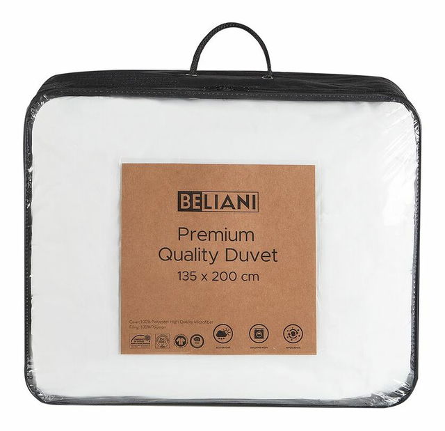 Pokrivač 135x200 cm KARIBO (mikrovlakno) (bijela)