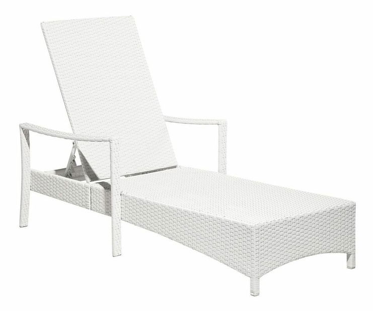 Záhradné lehátko Varo (biela)