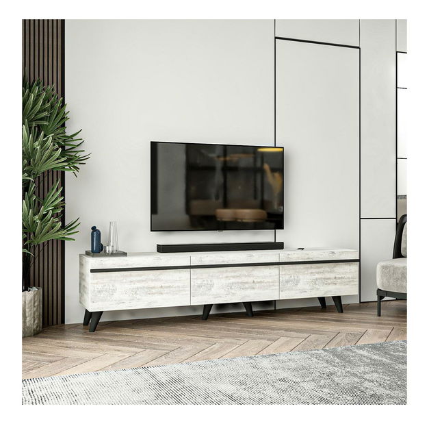 TV stolík/skrinka Amsty (krištáľová)