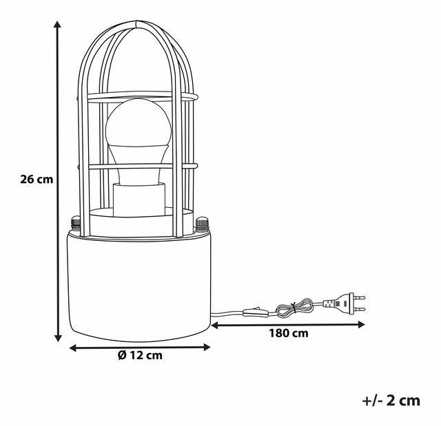 Stolná lampa Annia (mosadzná)