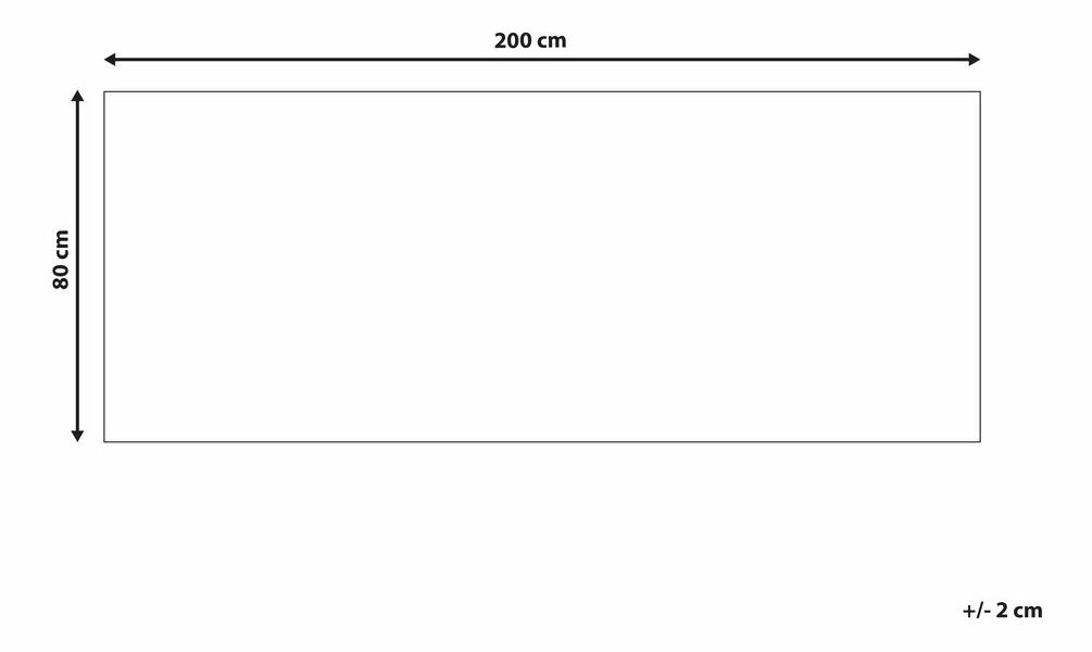 Szőnyeg 80 x 240 cm Karun (fekete)