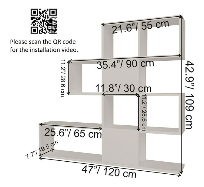 Raft Karci 1 (alb + antracit)