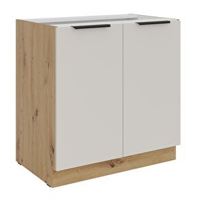 Dolná kuchynská skrinka Sayla 80 D 2F BB (kašmír + dub artisan)