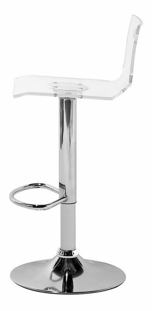 Set 2 buc. scaune bar Mento (transparent) *vânzare stoc