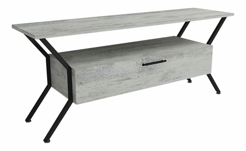 TV asztal/szekrény Tarza (szürke + fekete)