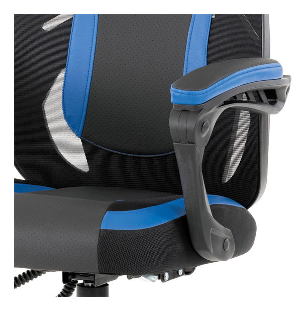 Fotoliu de birou/ gaming Ymbun-Y213-BLUE (negru + albastru)