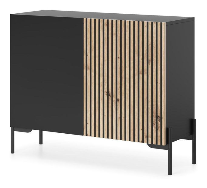 Dulap Lamellito L3 (negru + stejar)
