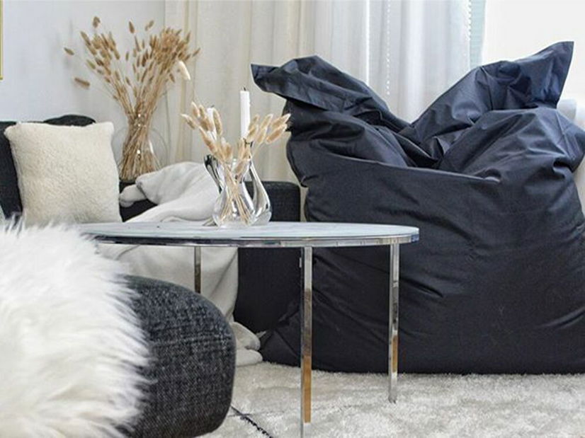 Babzsák huzat 140 x 180 cm Fiamma (fekete)