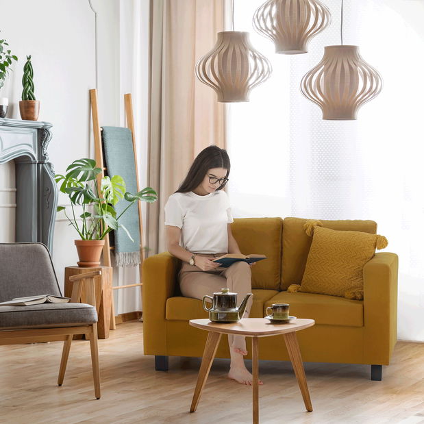 Canapea trei locuri Likuma (Muștar)