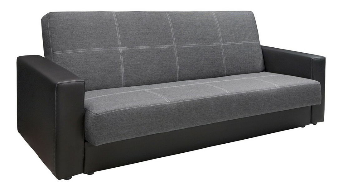 Pohovka trojsedačka BRW Nova 3K (sivá + čierna)