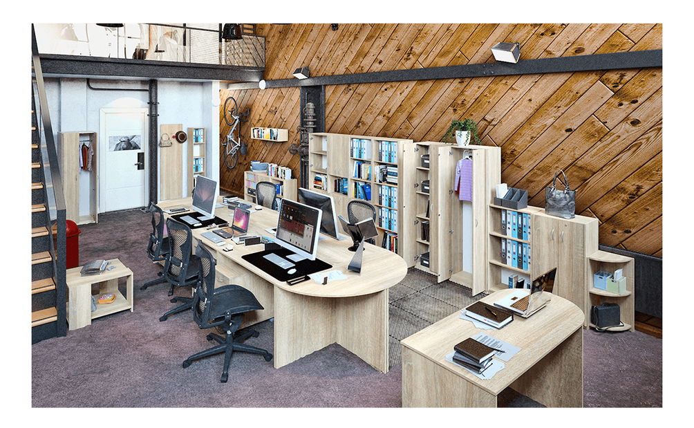 Kutni pisaći stol Asista AS 024 hrast sonoma 