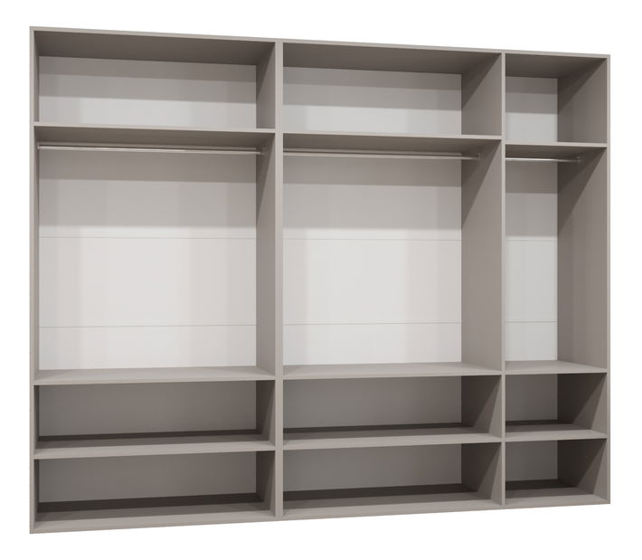 Ormar za garderobu 250 cm Mirabella 2 (kašmir + kašmir)