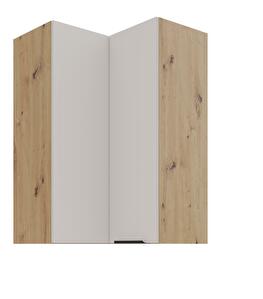 Horná rohová kuchynská skrinka Sayla 60x60 GN-90 2F (90°) (kašmír + dub artisan)