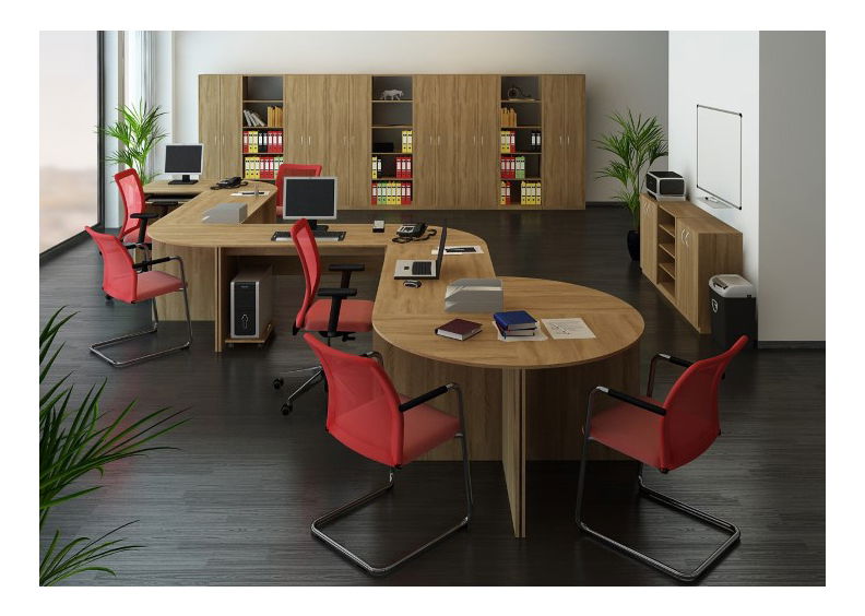 Písací stôl Tempo Asistent New AS 020PI bardolino tmavé