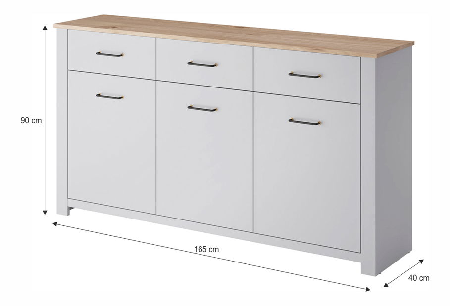 Comodă Gerrut GKSZ 165 