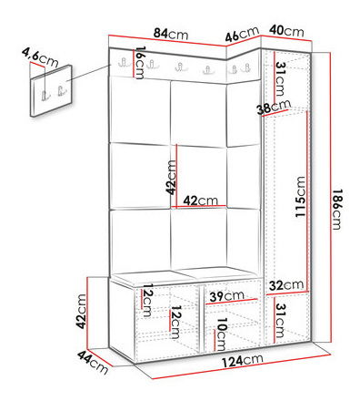 Predsieň Torro IX (čierna + oranžová)