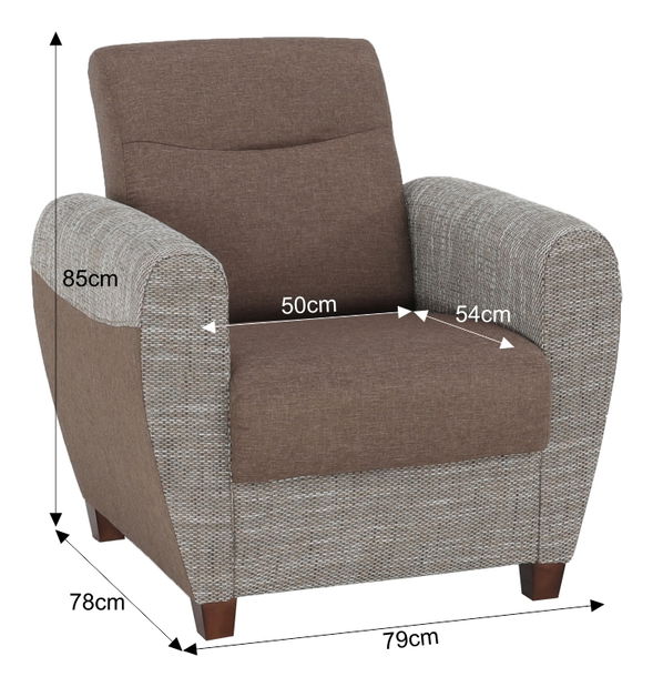 Fotelja Miriel (smeđa) *Outlet moguća oštećenja