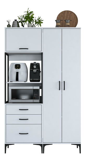 Dulap cu rafturi Jenaretta 142 (alb)