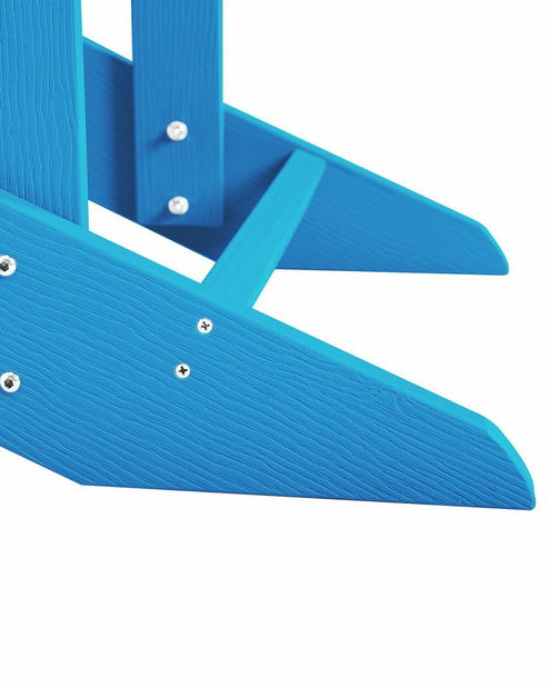 Záhradná stolička s podnožkou Adack (modrá)