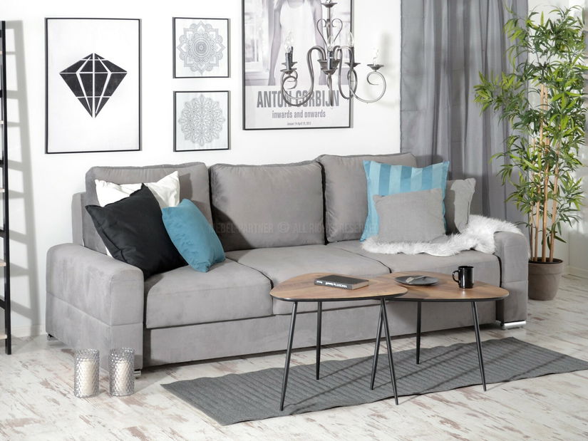 Dohányzóasztal Rossi Zest Xl (dió + fekete)