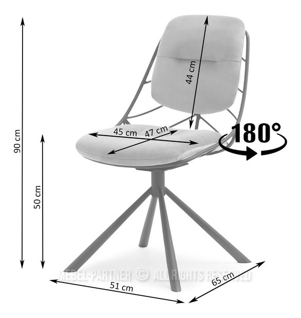 Szék Brooklyn (réz + fekete)
