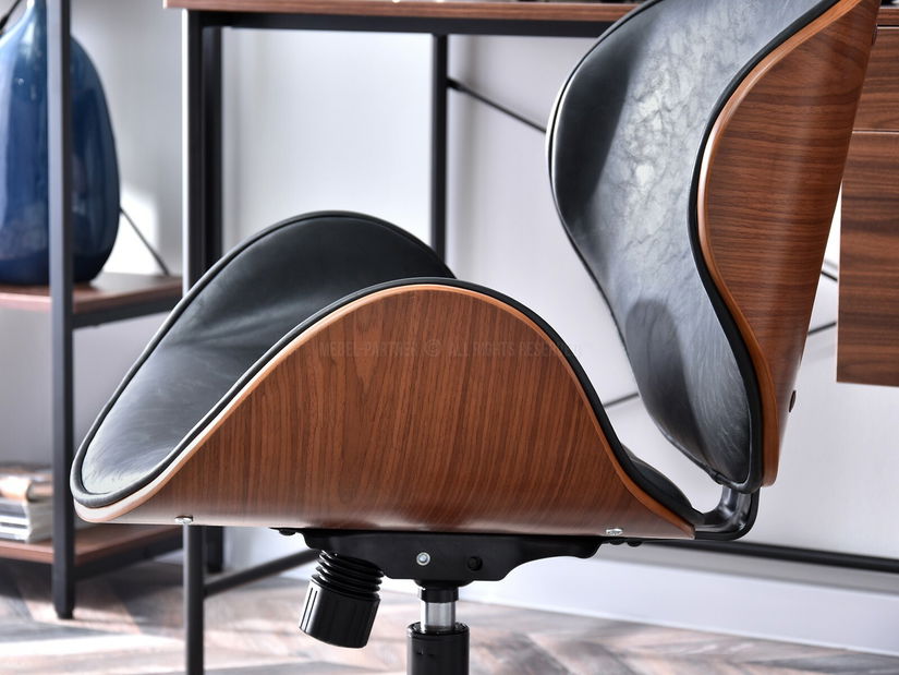 Fotoliu Bloom (nuc negru + crom)