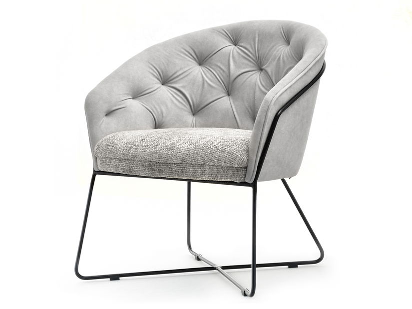 Relaxačné kreslo Lagooza (sivá + čierna)