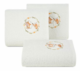 Set prosoape 50x90 cm Bambino 3 (6 buc) (alb)