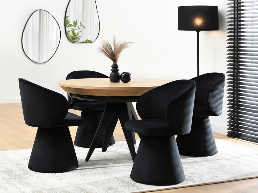 Jedálenská stolička Simulada (čierna)