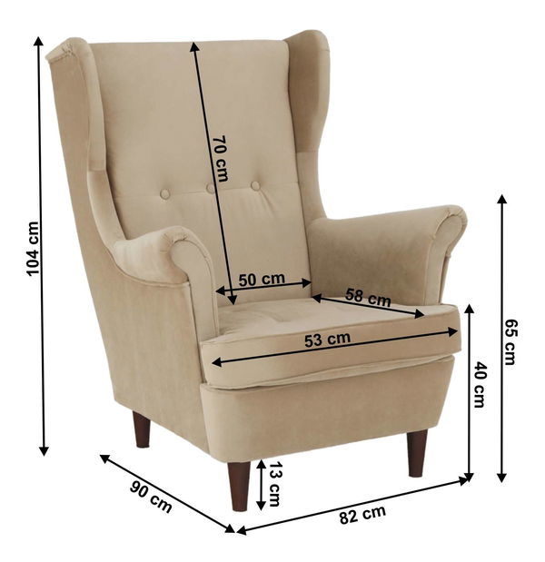 Füles fotel Romino (kronos 19) 
