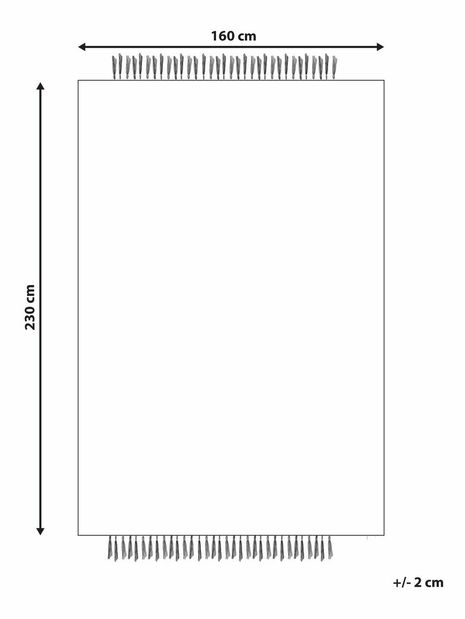Koberec 160 x 230 cm Tacet (biela)
