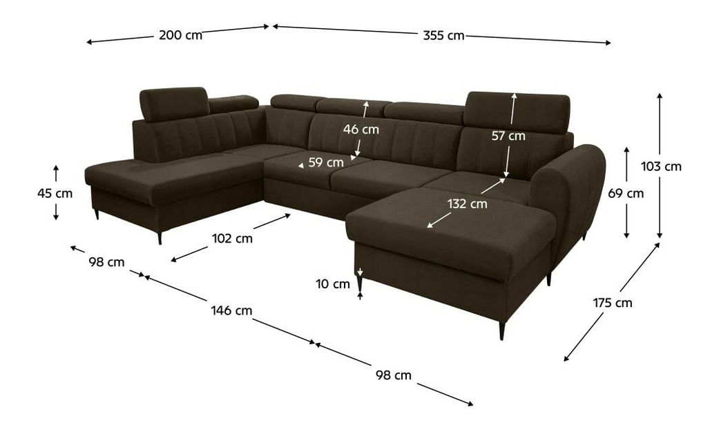 Rozkladacia sedacia súprava Kyrio (paros 04) (L) 