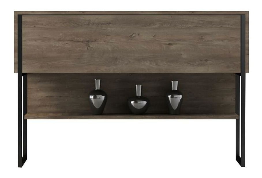 Konzolni stolić Luna 4 (crna + orah)