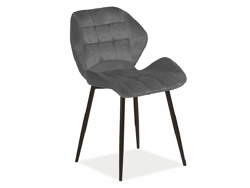 Jedálenská stolička Hiram (sivá + čierna)