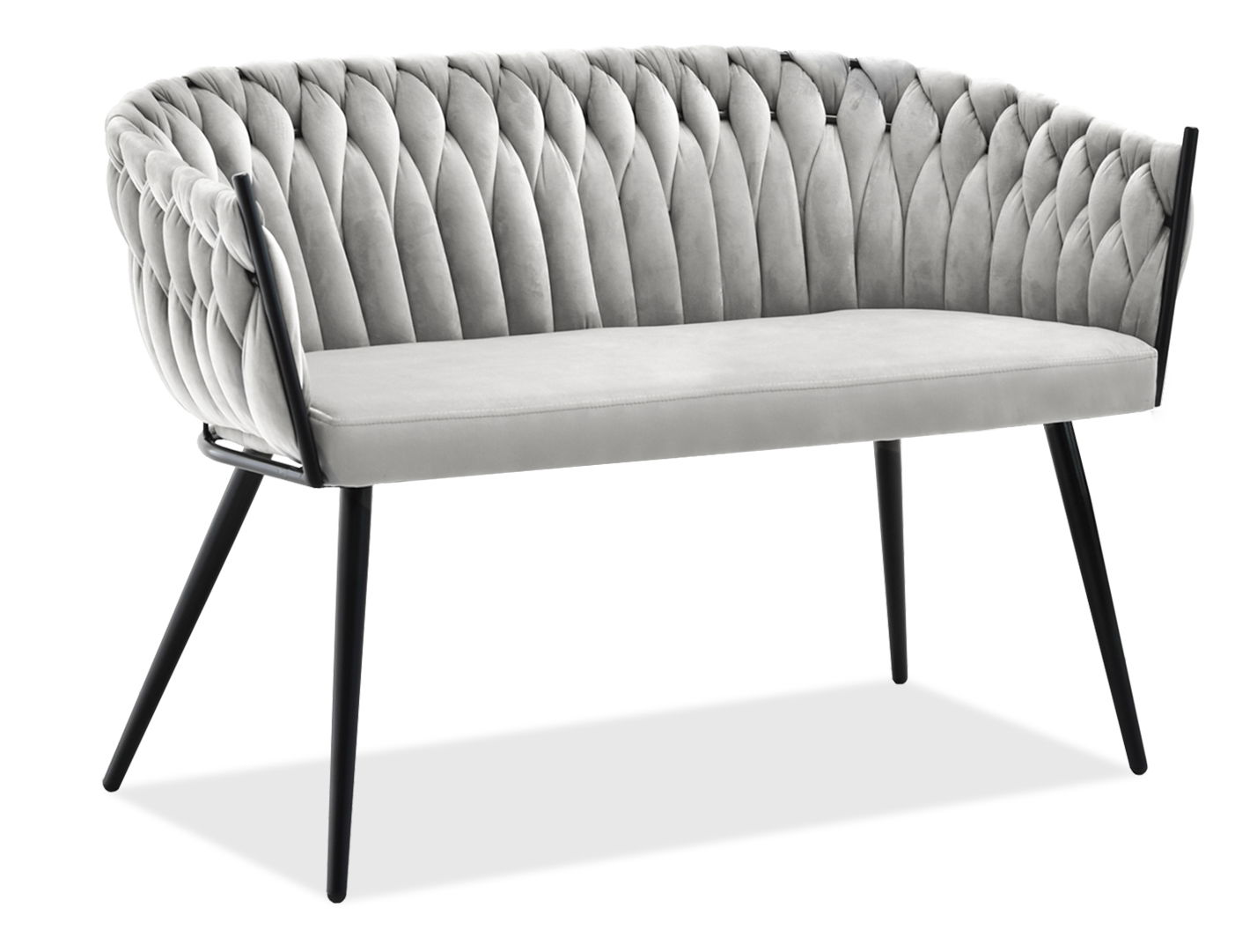 Kétszemélyes kanapé Radio (szürke + fekete)