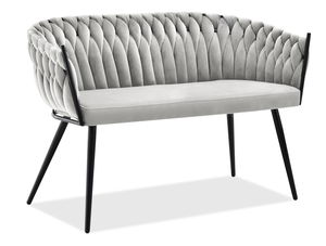 Pohovka dvojsedačka Radio (sivá + čierna)