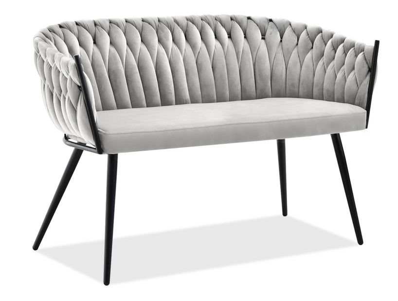 Pohovka dvojsedačka Radio (sivá + čierna)