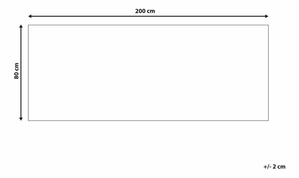 Szőnyeg 80 x 300 cm Beliani Agara (bézs)