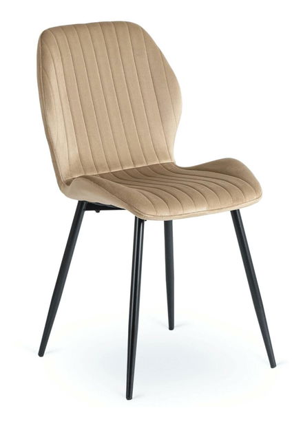 Blagovaonski set Hungaro (hrast artisan + crna + bež) (za 4 osobe)