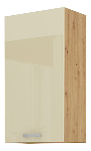 Felső konyhaszekrény Arryn 50 G-90 1F (artisan tölgy + fényes krém)