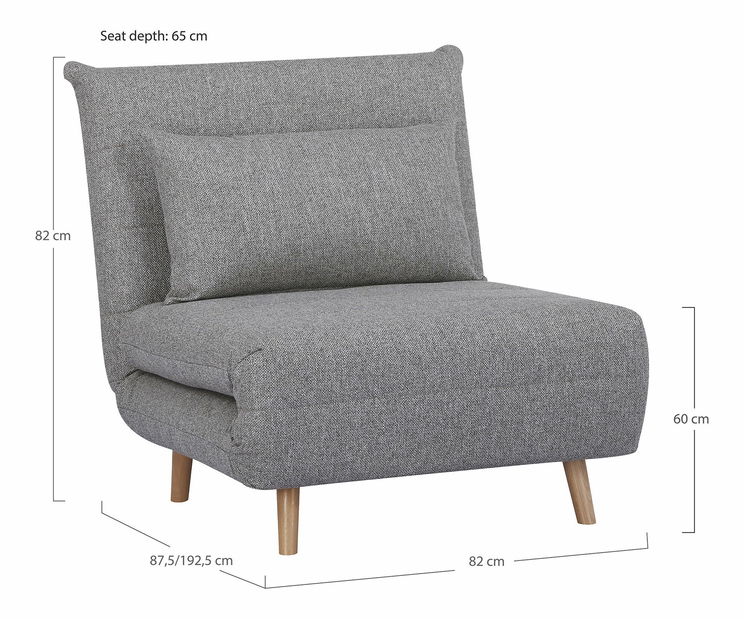 Sedačka Mnatina 1 (sivá)