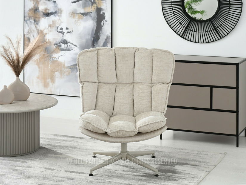 Kreslo Jaspier (béžová + krémová)