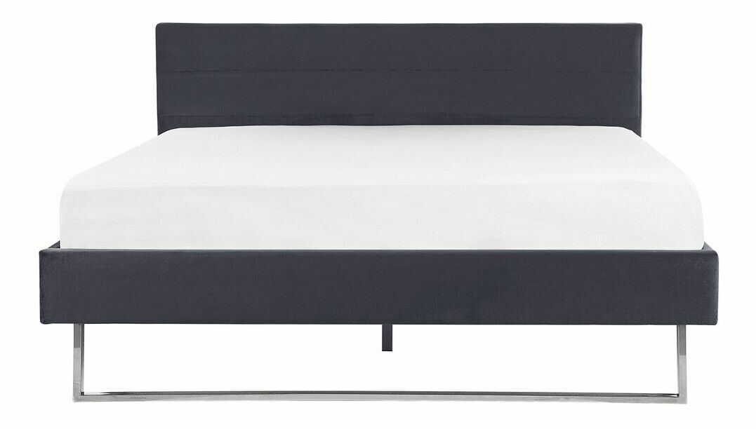 Pat matrimonial 180 cm BELAE (cu somieră) (gri)