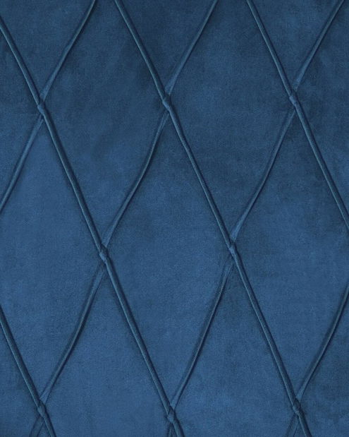 Kreslo ušiak SANES (tmavomodrá) (s taburetkou)