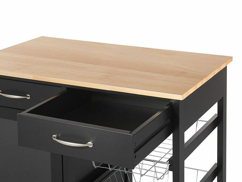 Servírovací stolík Banesa (čierna)